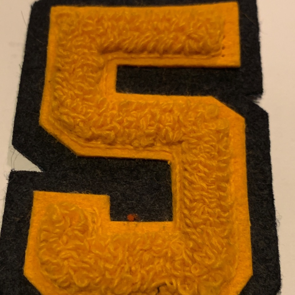Vintage Letterman Patch Yellow #5.